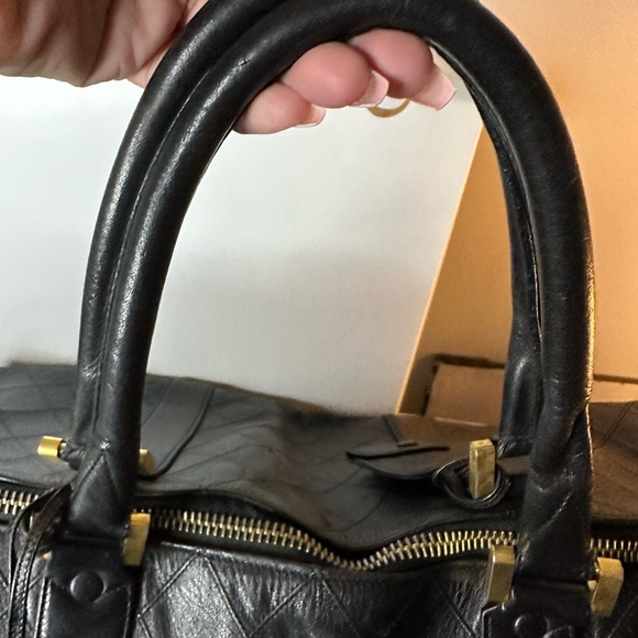 Chanel Vintage Diamond Stitch Boston Bag Quilted Lambskin travel bag - Picture 3 of 16